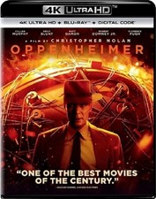 Oppenheimer 4K UHD 10/23 4K used disc Only, Please read