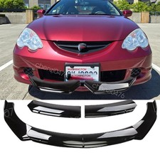 For Acura Rsx Type Mugen Front Bumper Lip Splitter Spoiler Bodykit Parts Gloss For Acura Rsx Type Mugen Front Bumper Lip Splitter Spoiler Bodykit Parts Gloss