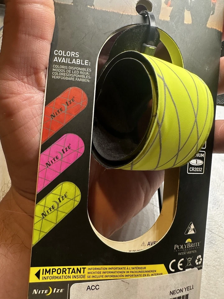 Nite Ize SlapLit LED Slap Wrap - Neon Yellow/Red LED - Image 3 of 4