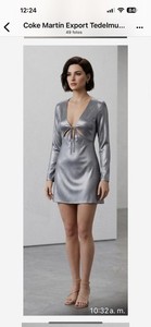 ebay grey dress Gray Satin renfaire