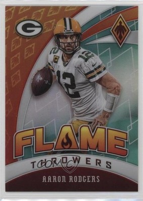 2020 Panini Phoenix Flame Throwers Teal 105/175 Aaron Rodgers #1 o7m