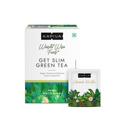 Kapiva Get Slim Green Tea Powder (5 x 45Gm) For Healthy Weight Care