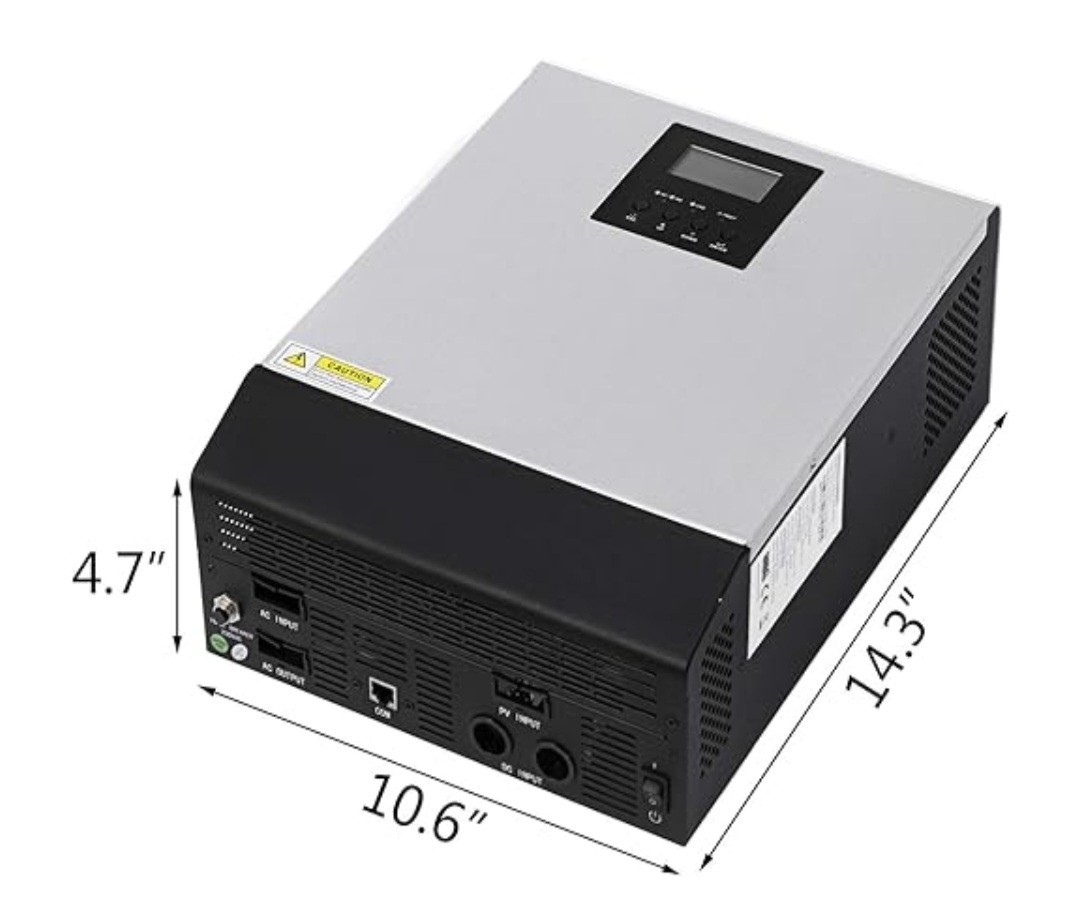 Onduleur hybride 3kVA pur sinus haute performance à haut rendement