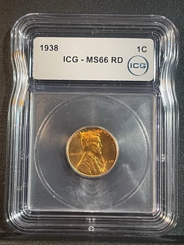 1938 Lincoln Wheat Cent MS66 RD ICG