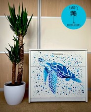 Hand Painted Turtle Chest of Drawers
