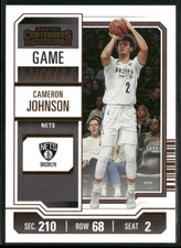 2023-24 Panini Contenders #19 Cameron Johnson Game Ticket Bronze