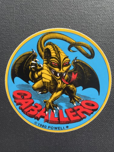Vintage CABALLERO 80er SKATEBOARD STICKER Skateboarding - Bild 1 von 4