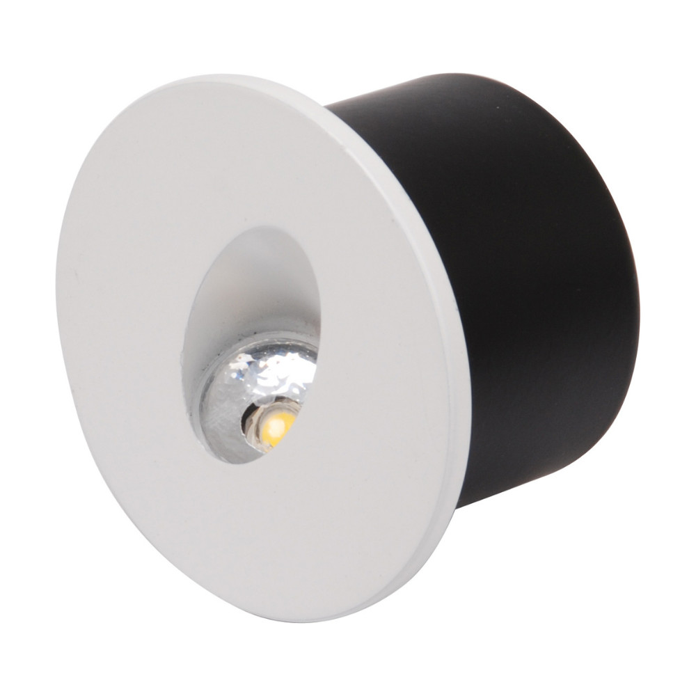 Luminaire mural rond LED blanc 3W 4000K design épuré pour salon