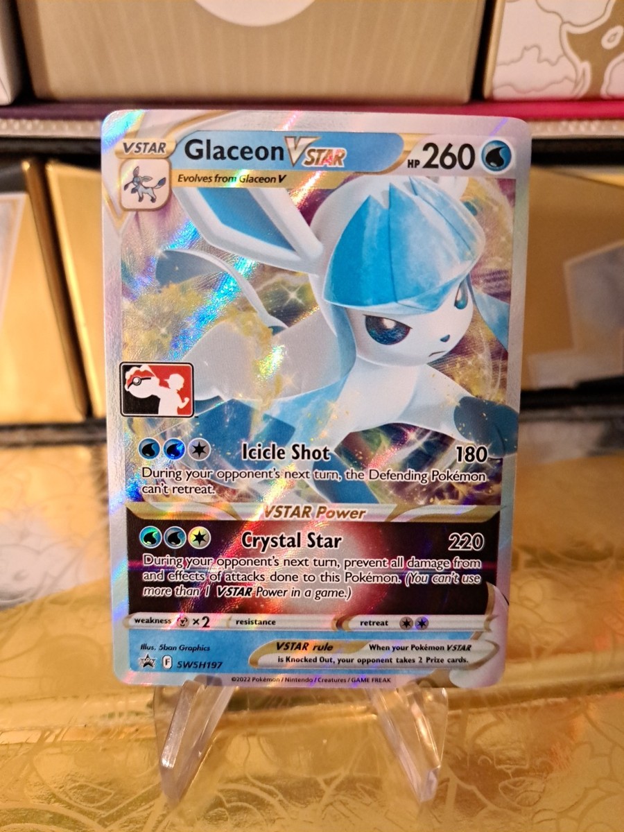 Glaceon Vstar Pokemon Prize Pack Series 2 Promo Pokemon Card NM/LP