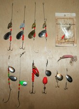 Vintage Unbranded Spinnerbait Lure Lot Of 12 Mix Styles WALLEYE PRINCESS