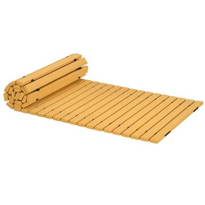 Rollweg Gartenweg 185 x 60  cm, Ausrollbarer Holzweg, Gehweg aus Tannenholz