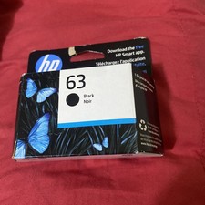 HP 63 BLACK INK CARTRIDGE EXP-03/ 2027 FREE SHIPPING New Sealed 
