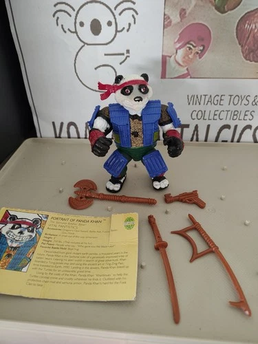 Vintage TMNT Ninja Turtles Figure Panda Khan 1990 COMPLETE