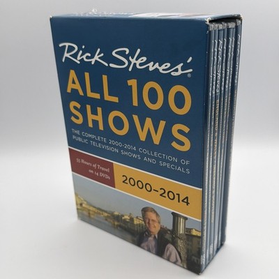Rick Steves' Europe All 100 Shows / DVD Set / 55 Hours of Travel on 14 DVDs /GC