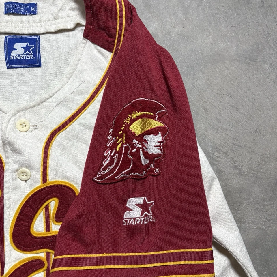 Vintage USC Trojans baseball Starter jersey -Size: M (message for measurements) - Image 4 of 4