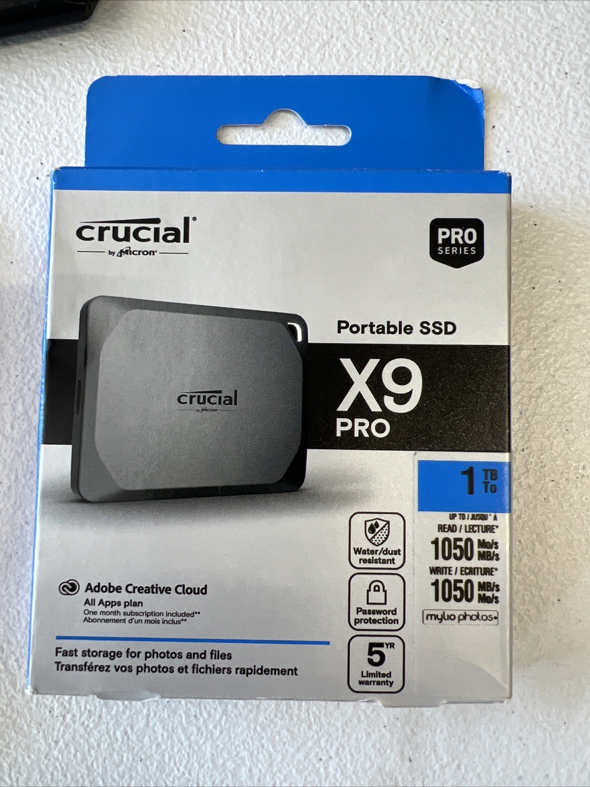 Crucial - X9 Pro 1TB External USB-C SSD - Space Gray