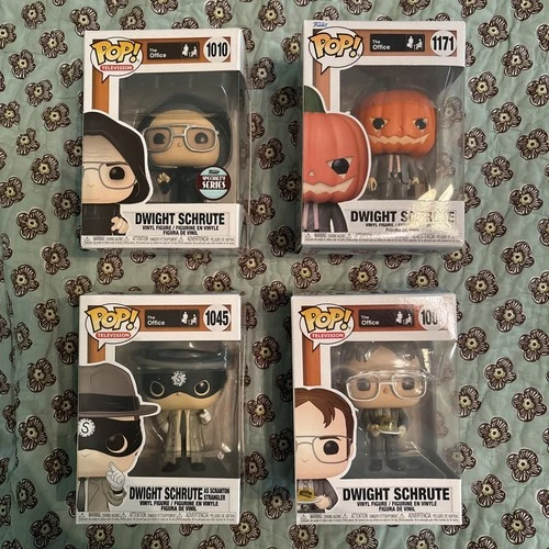 Funko Pop The Office Dwight Schrute Figures, Lot Of 4