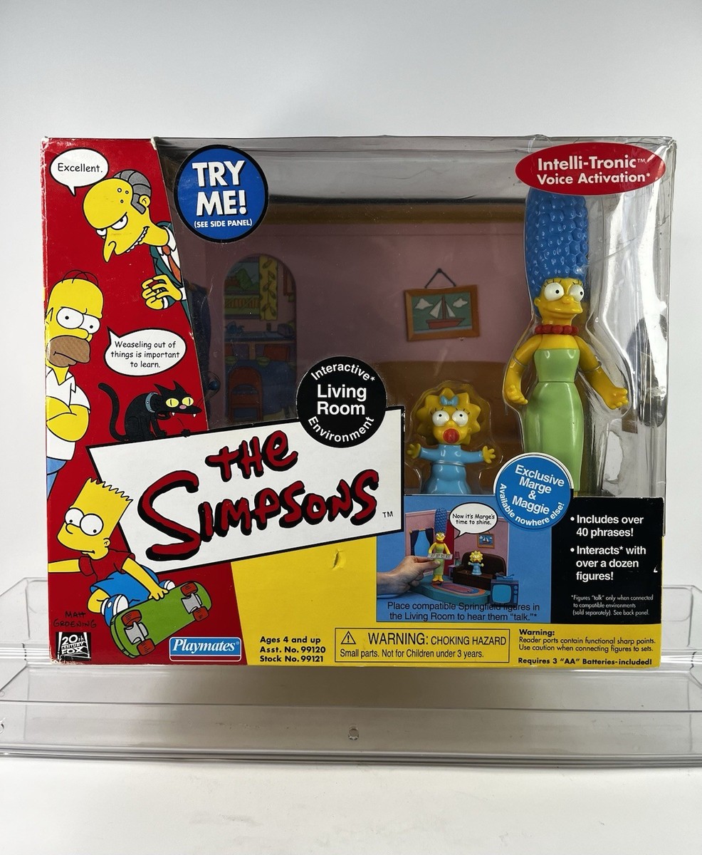 シンプソンズ インタラクティブリビングルーム Marge&Maggie Playmates The Simpsons WOS Living Room Interactive Playset Marge