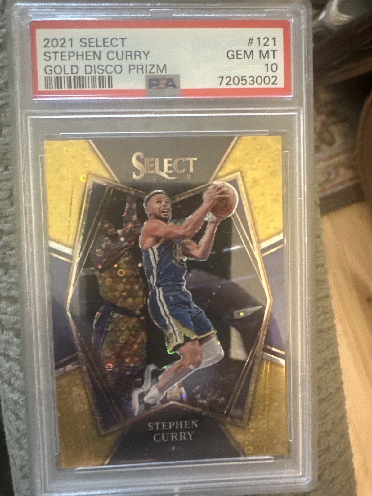 2021 Select Stephen Curry Gold Disco 6/10 #121