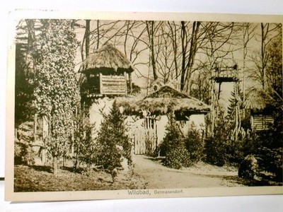Wildbad. ( Bad Wildbad ). Germanendorf. Alte Ansichtskarte / Postkarte s/w, gel.