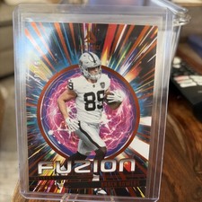 2025 Luminance Football Brock Bowers  Raiders Fuzion Orange 5/100