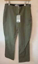 Everlane The Bi-Stretch Side Zipper Cotton Work Pant Olive Green Size 4 NWT