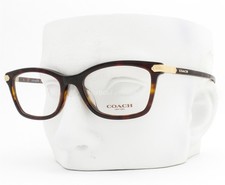 Coach Eyeglasses HC 6219U 5120 Glasses Glossy Dark Brown Tortoise 49mm w/case