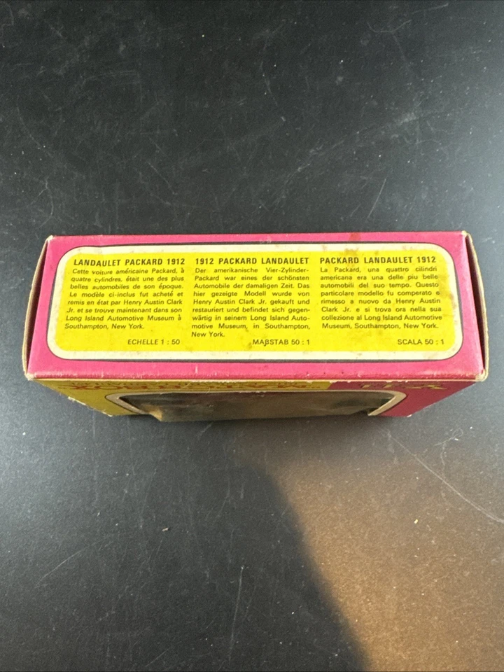 Vintage 1960s Matchbox Lesney Y-11 Models of Yesteryear 1912 PACKARD LANDAULET - Image 4 of 4