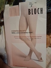 New BLOCH Dance Women's Contour Soft Adaptatoe Tights Small-Medium Pink