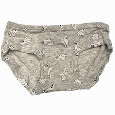 NWT AERIE Boybrief Pantie Underwear Sz XXS-XS-S Gray White Ghosts Cotton Jersey
