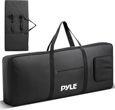 Pyle Keyboard Case, 61 Key Carrying Case Bag for Piano Keyboards, Protects and C