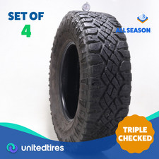 Set Of 4 Used Lt 28575r18 Goodyear Wrangler Duratrac 129126q - 7.5-9.532 Set Of 4 Used Lt 28575r18 Goodyear Wrangler Duratrac 129126q - 7.5-9.532