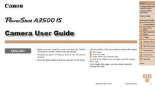 Canon POWERSHOT A3500 IS Digital Camera User Owner Instruction Manual