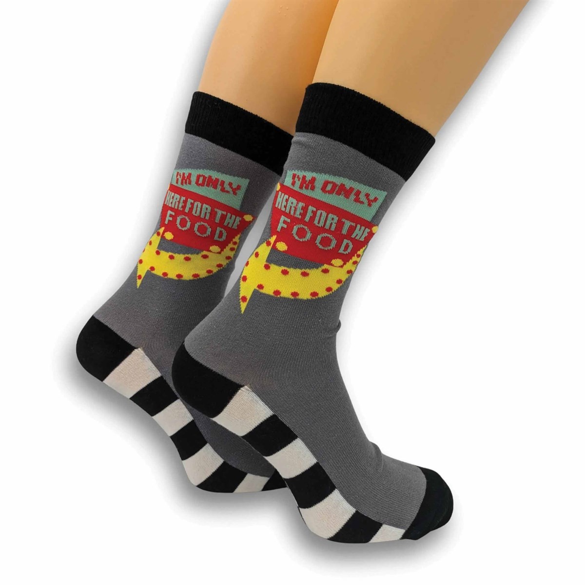 I'm Only Here For the Food Socks - Size 7 - 11, Socks, Lifestyle, Gift