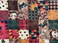 Fall Scarecrow MINI Table Runner. 8”x20” Handmade. Reversible 