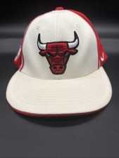 Vintage Nike Flight 8403 Chicago Bulls Michael Jordan Fitted Hat Cap Size XL Red