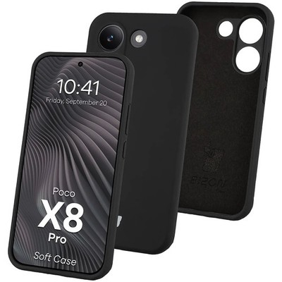 Handyhülle für Xiaomi POCO X8 Pro Bizon Case Cover Schutzhülle Etui Schwarz