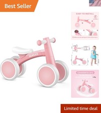 Baby Balance Bike for 1 Old Boys Girls 12-24 Toddler Balance Bike, 4 Wheels...