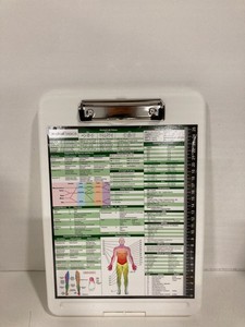 Physical Therapy Storage Clipboard with Quick Medical Reference Sheet