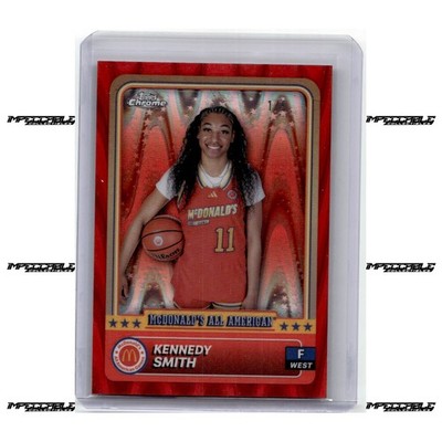 2024 Topps Chrome McDonald's A/A - Red Raywave #73 Kennedy Smith Rookie 1/5
