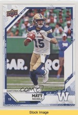 2019 Upper Deck CFL Blue Matt Nichols #61 READ r6v