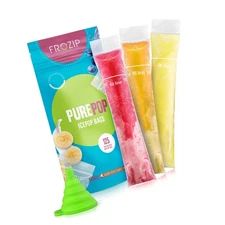 125 Disposable Ice Popsicle Mold Bags| BPA Free Freezer Tubes With Zip Seals ...