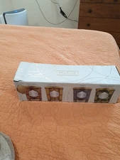 Bellevue Luxury Glass Candle Set 4Pk Soy Blend Lead Free Wicks Removable Labels