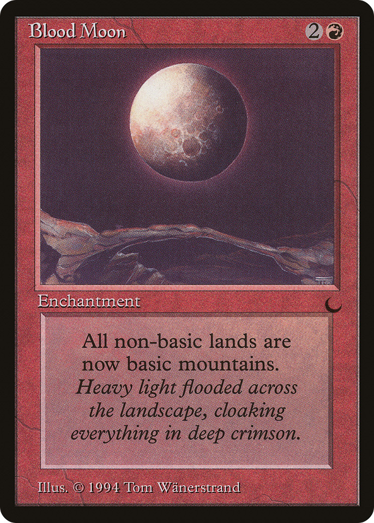 Blood Moon x (1) The Dark Excellent up to Near Mint-MTG 4RCards