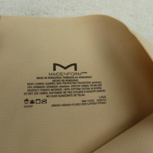 Maidenform Underwear Womens Large Beige Brief Shapewear DM0051 - Picture 2 of 15