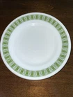 Vintage Pyrex Tableware By Corning Darby Green Patterned Plate