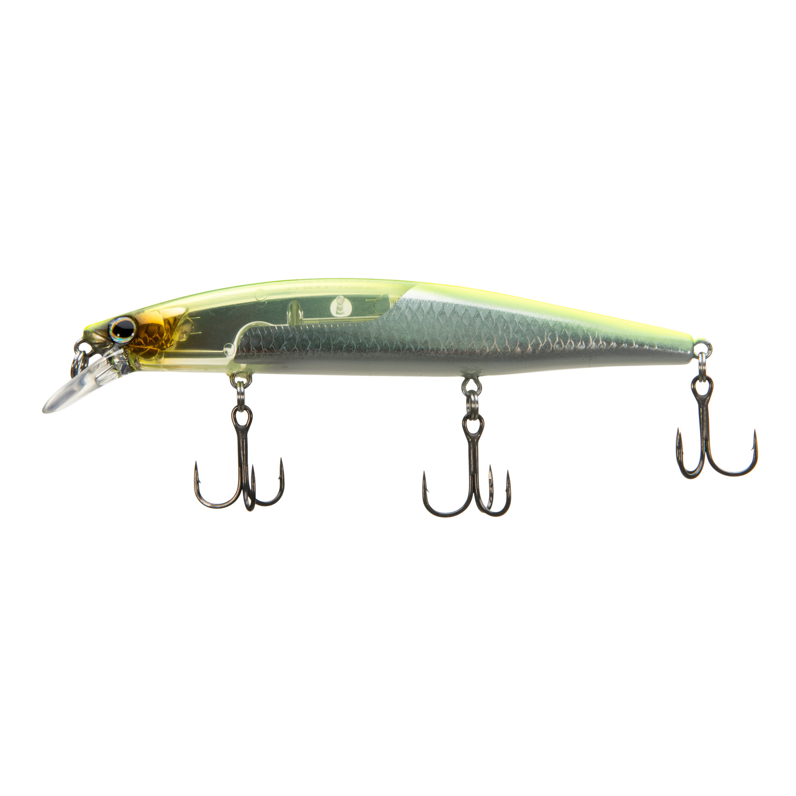 Джеркбейт Shimano Chartreuse Silver WORLD MINNOW FLASH BOOST (WM115SPCS) для рыбалки
