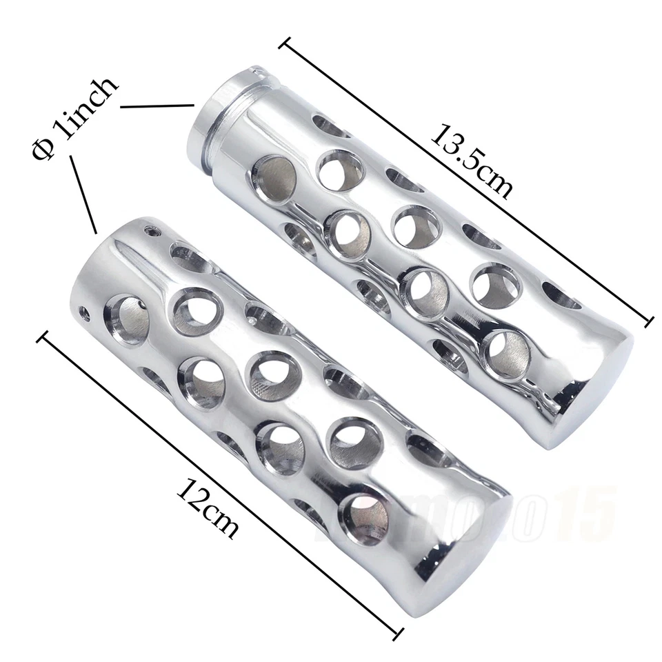 Empuñaduras de 1" 25 mm 1 par cromadas huecas para Suzuki Volusia 800 M50 Boulevard Foto 2 de 4