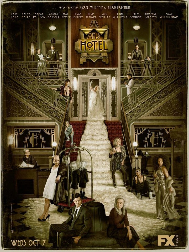 American Horror Story poster print (I) - 12" x 16" - AHS Hotel