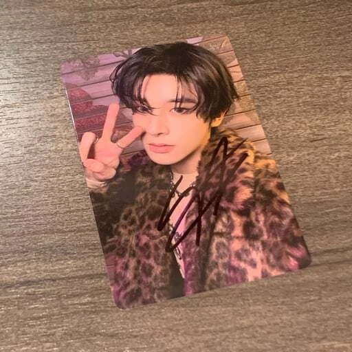 Signed Jake ENHYPEN Orange Blood YIZHIYU YZY China 2.0 pc Fansign 